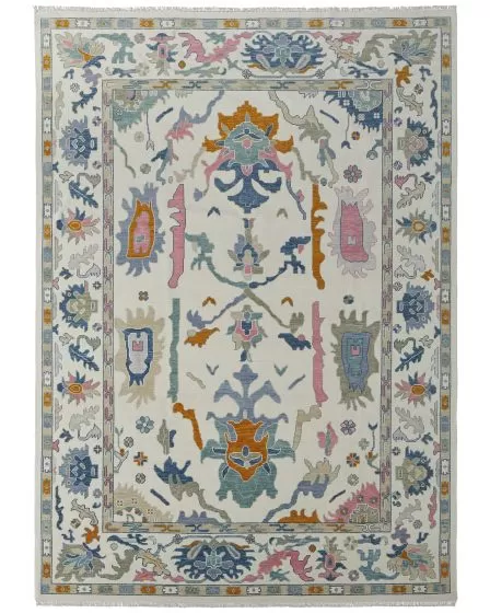 Karina 69G8F Ivory/Blue/Pink 12'x15' Area Rug