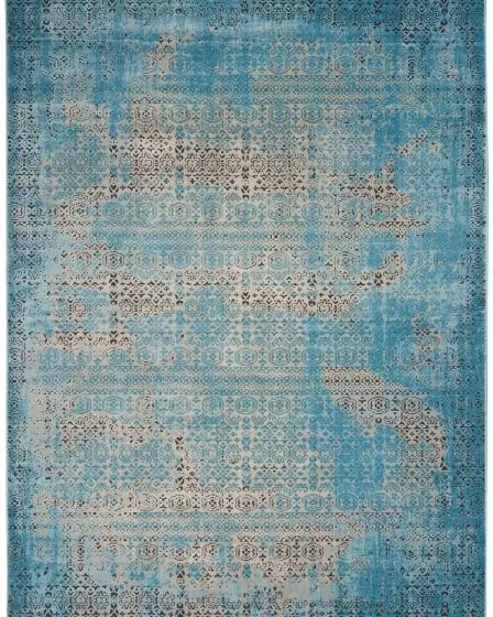 Karma KRM01 Blue Area Rug