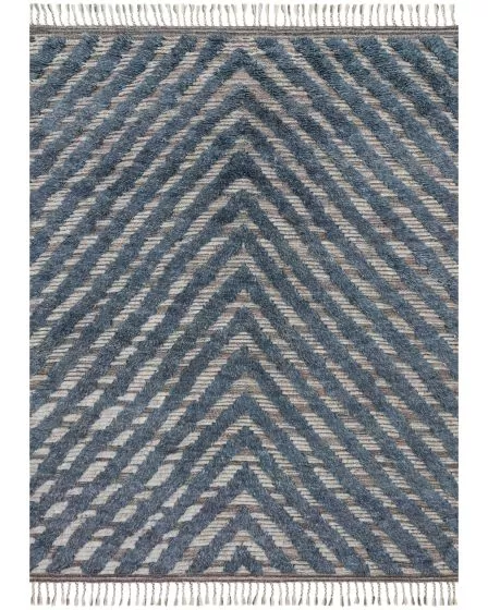 Khalid KF-06 Blue/Pewter Area Rug