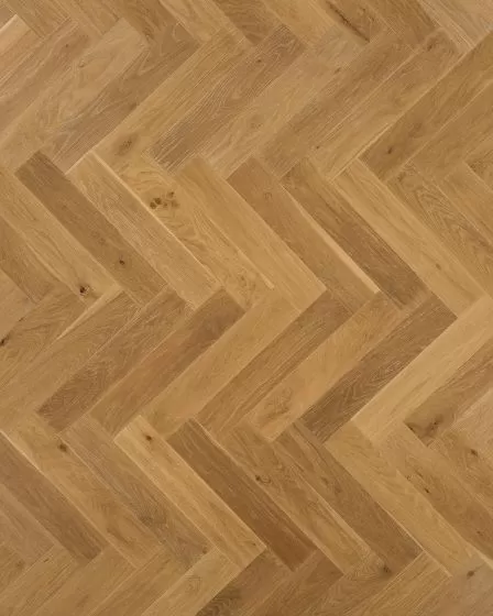 The Gault Estate Herringbone Norwich Honey Oak Hardwood