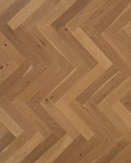 The Gault Estate Herringbone English Brown Oak Hardwood
