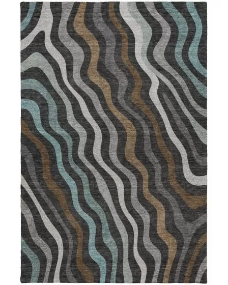 Kenner KN4 Black Area Rug