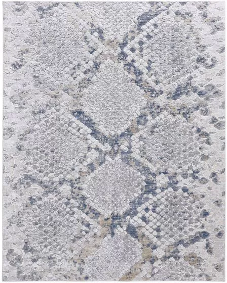 Laina 39GIF Silver/Gray/Blue Area Rug
