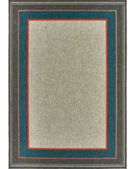 Latitude 8021l Grey/Blue Area Rug