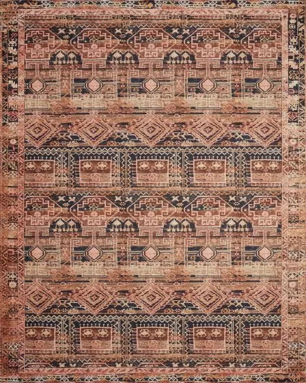 Layla LAY-14 Mocha/Blush Area Rug
