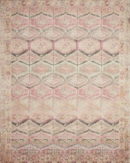 Layla LAY-17 Pink/Lagoon Area Rug