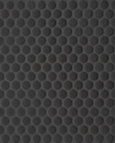 Le Cafe Black Matte Porcelain 3/4" Penny Round Tile