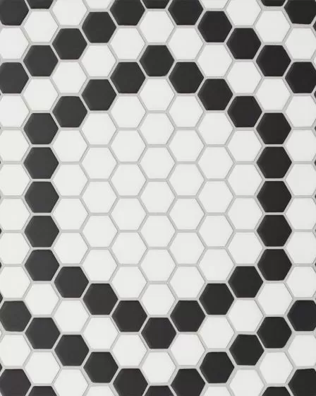 Le Cafe Design 4 Matte Glazed Porcelain 1"x1" Mosaic Deco Tile