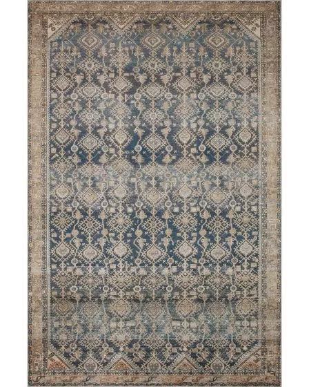 Lenna LEA-01 Indigo/Natural Area Rug