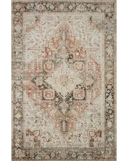 Lenna LEA-03 Rust/Charcoal Area Rug