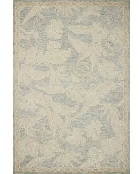 Lenore LNO-01 Blue/Natural 2'3"x3'9" Area Rug