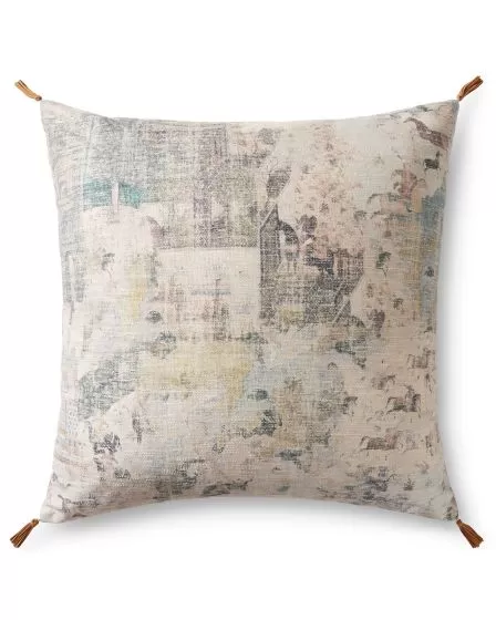 LFP0017 Beige/Multi 36" Pillow