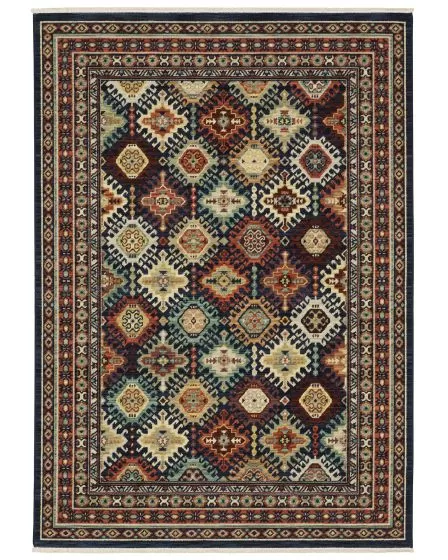 Lilihan 3b Navy/Multi Area Rug