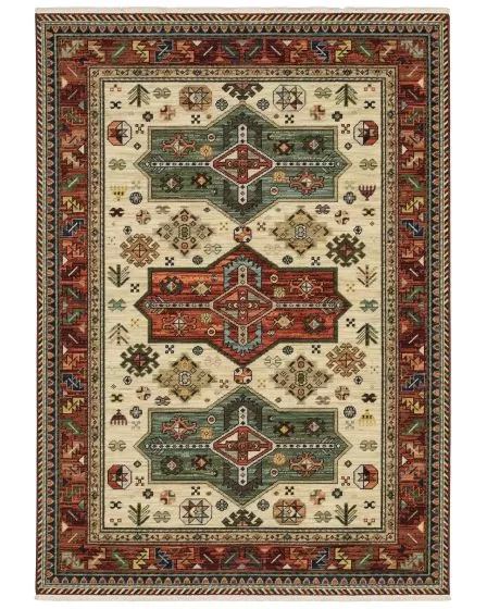 Lilihan 8022r Red/Multi Area Rug