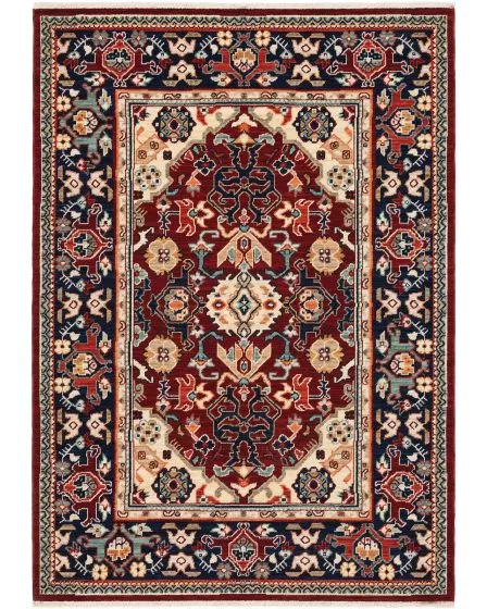 Lilihan 2062r Red/Blue Area Rug