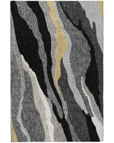 Lorenzo LN4 Black 10'x14' Area Rug