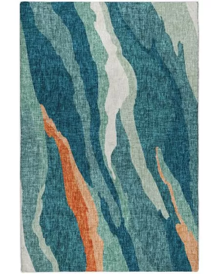 Lorenzo LN4 Teal 10'x14' Area Rug