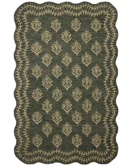 Lisette LST-01 Forest/Oatmeal Area Rug