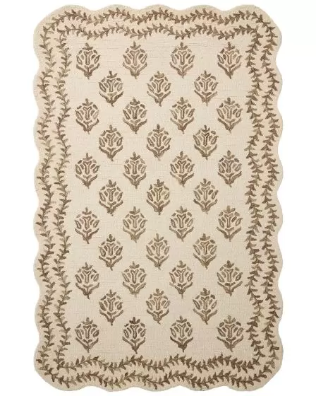 Lisette LST-01 Ivory/Natural Area Rug