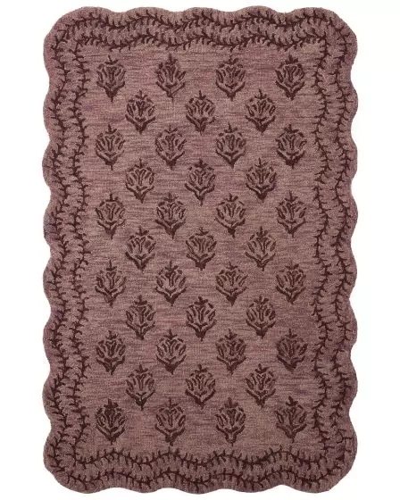 Lisette LST-01 Plum/Dark Plum Area Rug