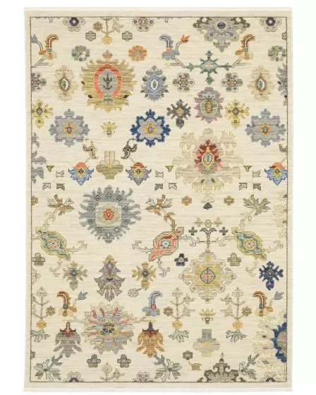 Lucca 5507w Ivory/Multi Area Rug