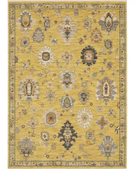 Lucca 2863G Yellow/Multi Area Rug