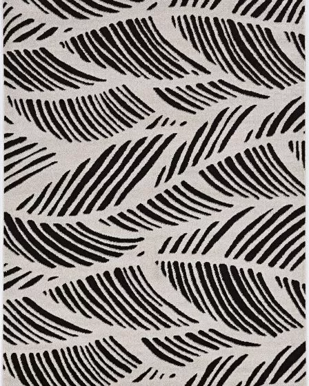 Lucia 2770 Black/White Folia Area Rug