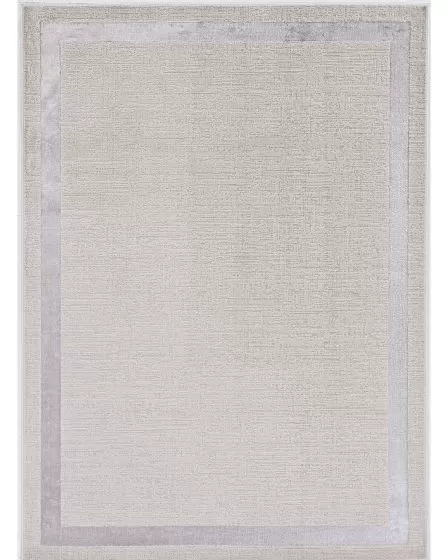 Luna 7129 Ivory/Silver Border Area Rug
