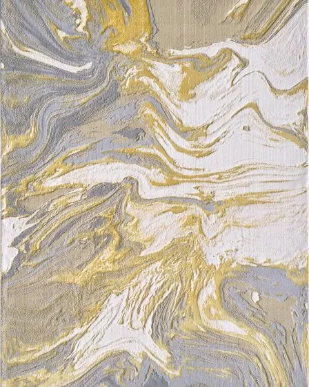 Luna Gold/Grey Watercolors Area Rug