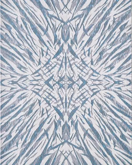 Luna Ivory/Blue Illusions Area Rug