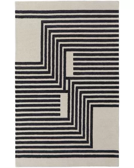 Maguire 8900F Gray/Ivory/Black Area Rug
