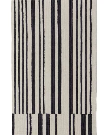 Maguire 8901F Ivory/Black Area Rug