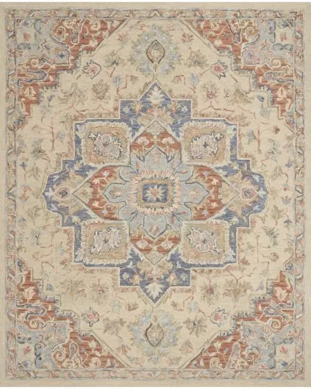 Maison MSO06 Ivory Rust 2'x3' Area Rug