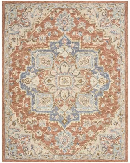 Maison MSO06 Rust Ivory 2'x3' Area Rug