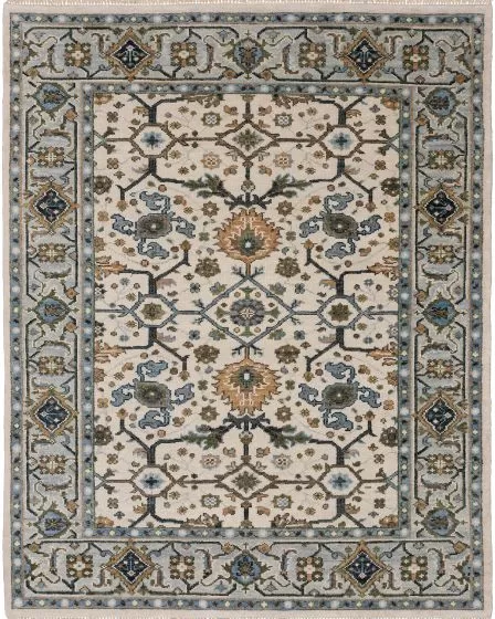 Majorca MAJ01 Ivory/Blue Area Rug