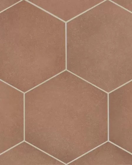 Makoto Umi Terracotta Matte Glazed Porcelain 10"x11.5" Tile