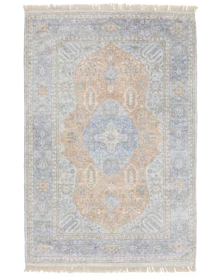 Malabar 45301 Blue/Red Area Rug
