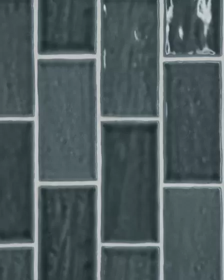 Marin Midnight Tide Glossy Glazed Ceramic 2.5"x5" Wall Tile
