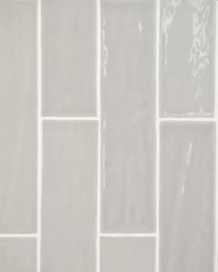 Marin Pebble Grey Glossy Glazed Ceramic 2.5"x10" Wall Tile