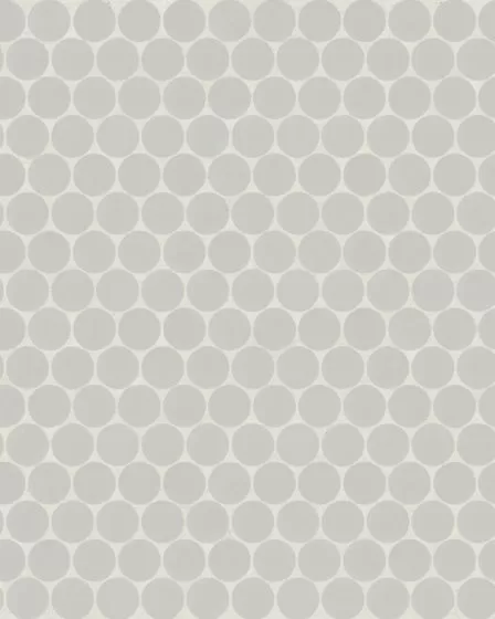 Marin Pebble Grey Matte Porcelain 3/4" Penny Mosaic Tile