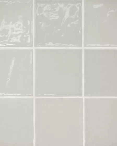 Marin Pebble Grey Glossy Glazed Ceramic 4"x4" Wall Tile