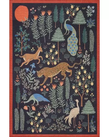 Menagerie MEN-01 Black Area Rug