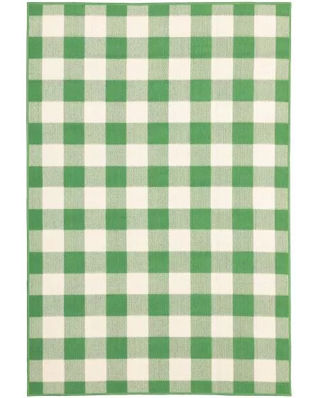 Meridian 2598g Green/Ivory Area Rug