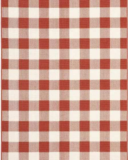 Meridian 2598r Red/Ivory Area Rug