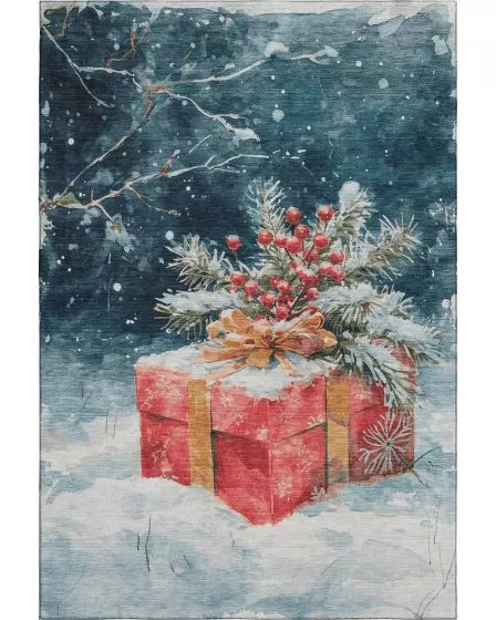 Merry & Bright MY13 Blue 10'x14' Area Rug