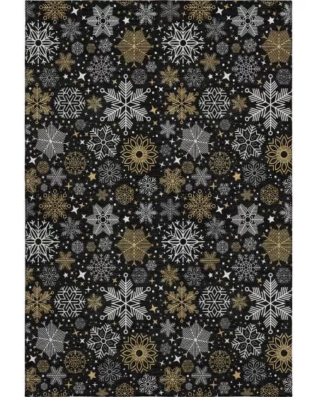 Merry & Bright MY25 Black 10'x14' Area Rug