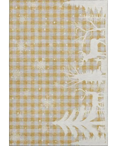 Merry & Bright MY26 Gold 10'x14' Area Rug