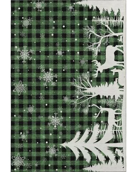 Merry & Bright MY26 Green 10'x14' Area Rug