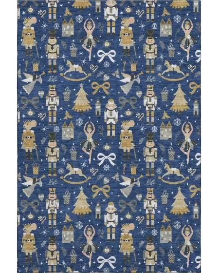 Merry & Bright MY29 Navy 10'x14' Area Rug