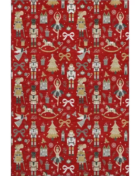 Merry & Bright MY29 Red 10'x14' Area Rug